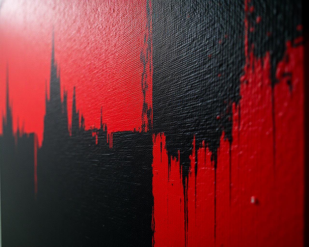 Abstract high-contrast art piece representing financial flow